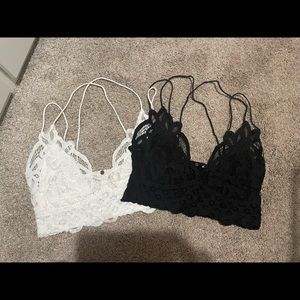 Free People black and white bralette